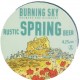 Burning Sky Brewers Rustic Spring Beer 4.2% Tap Clip